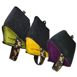 Mordedor canino triangular soft dos asas lino francés Solid Black para IGP