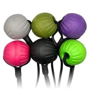 Pelota de espuma XL de 9 cm con mango de paracord