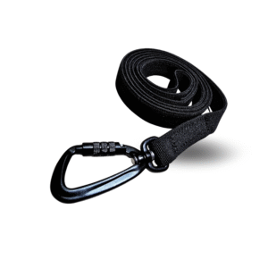 Trailla Elástica 1.60mts x2cm para Canicross con Mosquetón de Aluminio