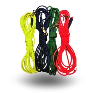 Trailla Biothane Tubular 10mts x 6mm con Mosquetón de Bronce – Reglamentaria Rastro IGP