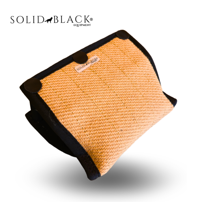 Cuña Tres Asas de Yute Solid Black Semi Hard