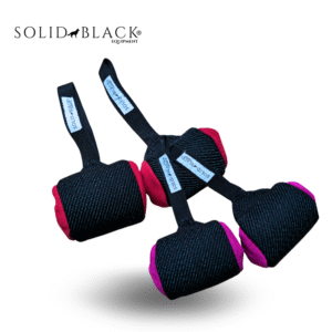 Pelota L Soft con Laterales en Cuero Gamuza y Asa – Solid Black