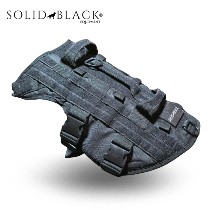 Arnés Táctico para Perros de Intervención Talla L/XL – Solid Black