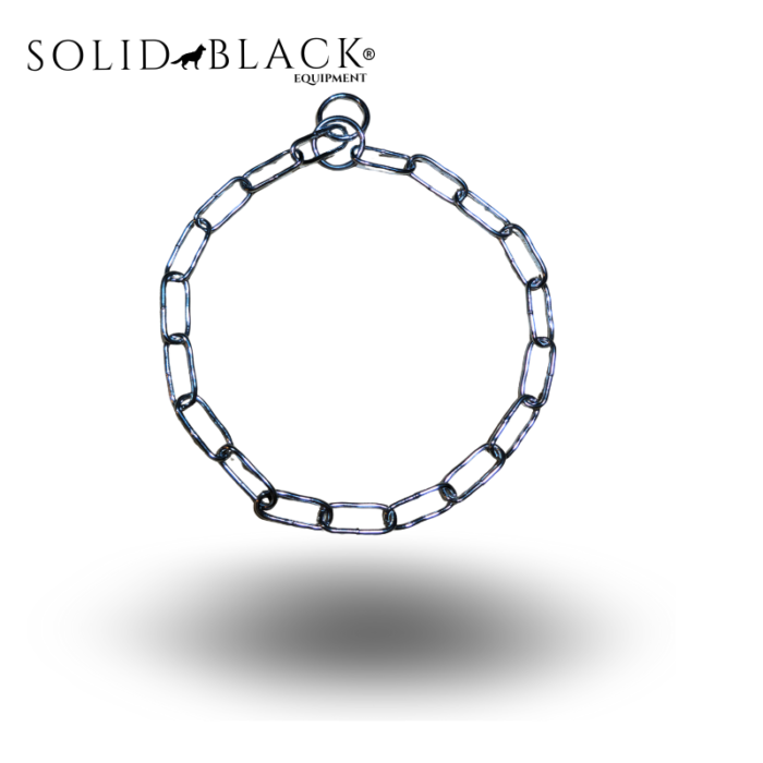 Collar Eslabón Salvapelo Solid Black – Perros de Trabajo y Mascotas